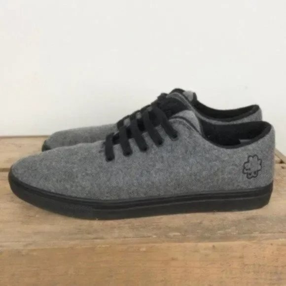 BAABUK gray sheep happens wool sneakers eu size 41 / us men's size 8 EUC - Picture 6 of 9